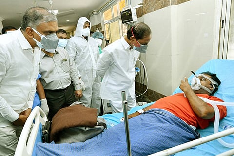 KCR interacting with a COVID-19 patient