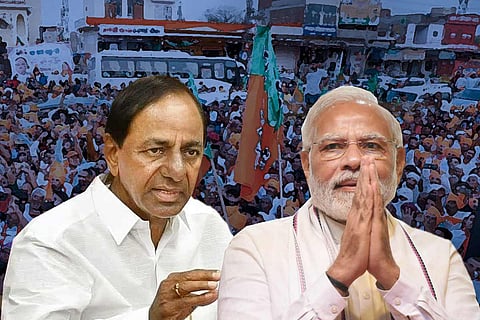 CM KCR and PM Modi