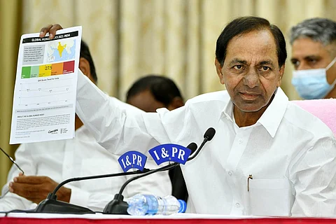 KCR refuses to buy paddy from farmers, says 'Modi govt running from responsibility' 