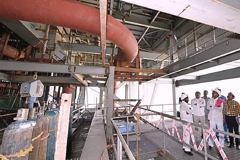 KCR visiting Yadadri power plant site