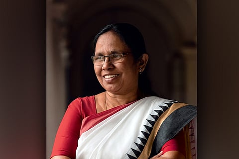 Minister Shailaja on Vogue cover