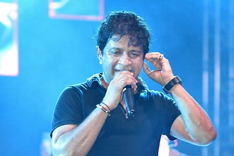 Singer KK at his last concert in Kolkata