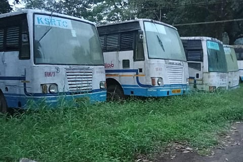 Kerala RTC buses no longer in use
