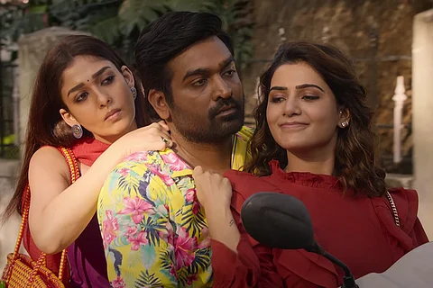 Nayanthara and Samantha with Vijay Sethupathi