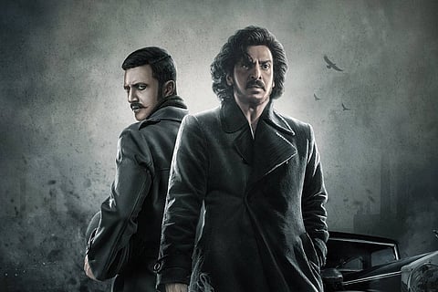 Upendra and Kichcha Sudeep sporting retro look in motion poster of Kabzaa.