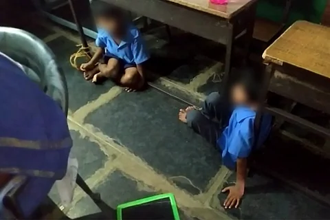 2 Andhra students tied to bench for being mischievous, headmistress blames parents
