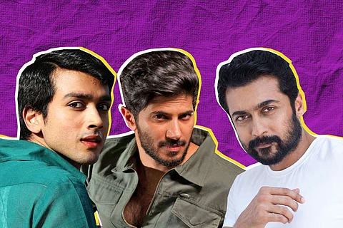 Kalidas Jayaram, Dulquer Salmaan and Suriya