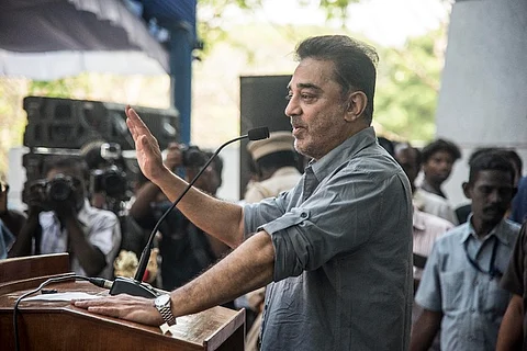 Stones, eggs thrown at Kamal Haasan during election rally in TN