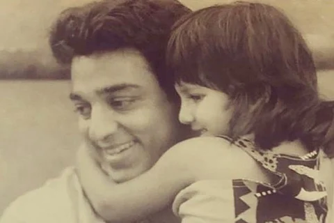 Kamal Haasan with daughter Shruti