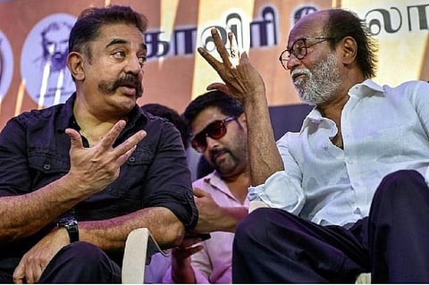 Actors Kamal Haasan and Rajinikanth
