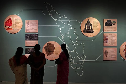 Visitors at the Kanakadhara Museum of Arts and Indigenous Culture