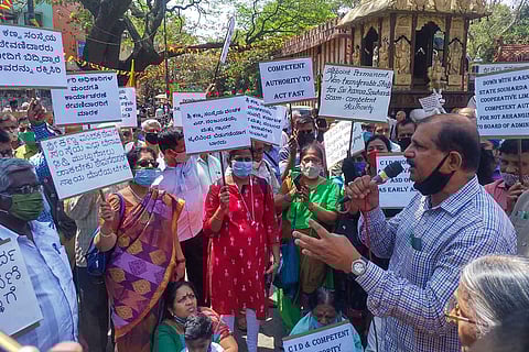 Depositors protesting asking government to take action
