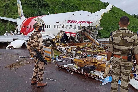 Remains of flight that crashed in Calicut airport