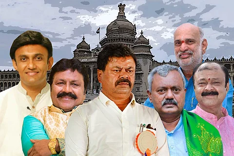 A collage of BJP ministers who had gone to court for media gag over an alleged sex scandal