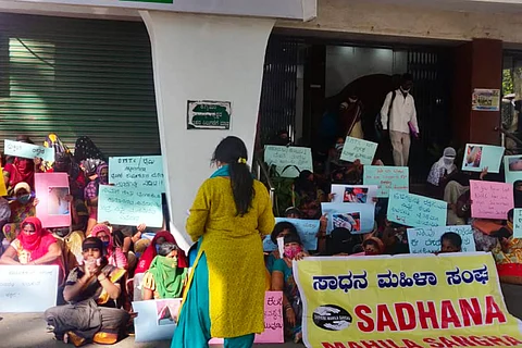 Protest by sex workers in Bengaluru