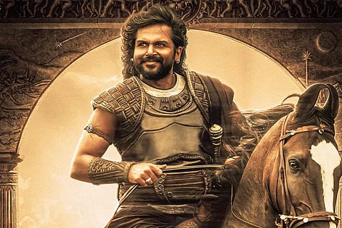 Karthi in first look poster from Ponniyin Selvan