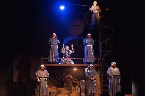 A scene from the drama