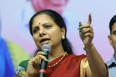 TRS leader Kavitha Kalvakuntla