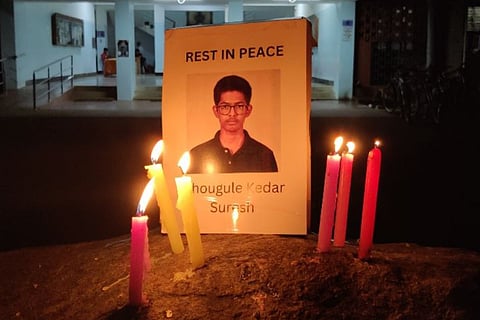 Memorial for IIT Madras student Kedar Suresh