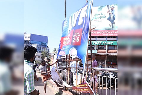 Weapons seized from RSS office in Thiruvananthapuram in police raid