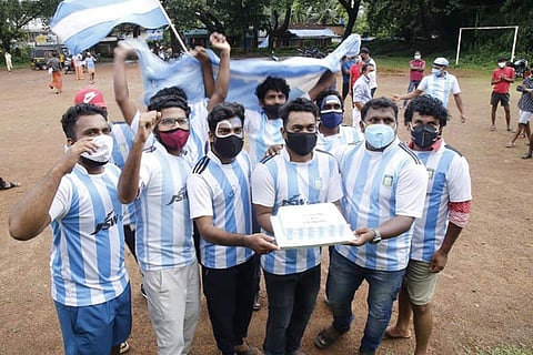 Fans in Kerala celebrating Argentina’s Copa America win