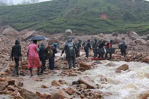 Pettimudi landslide due to Kerala rains in August 2020