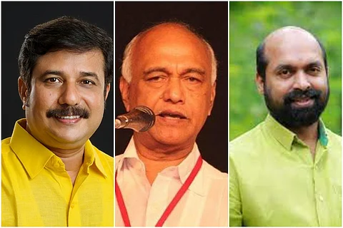 Collage of AM Arif, Elamaram Kareem and Sivadasan