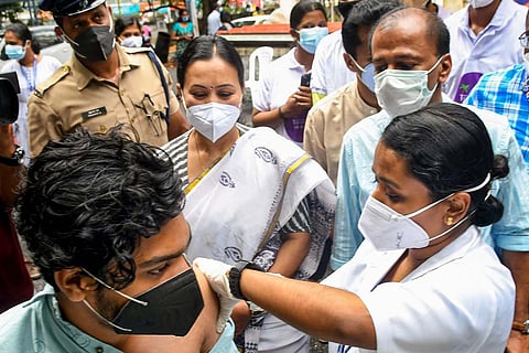 Drive in vaccination in Kerala