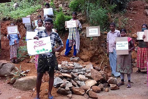 Forest-dwelling Kadar tribes in Peringalkuthu protest against a project that would displace them