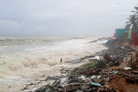 Rough sea Kerala