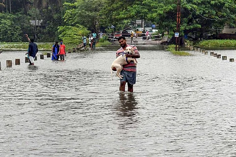 Kerala rain image from Thiruvananthapuram