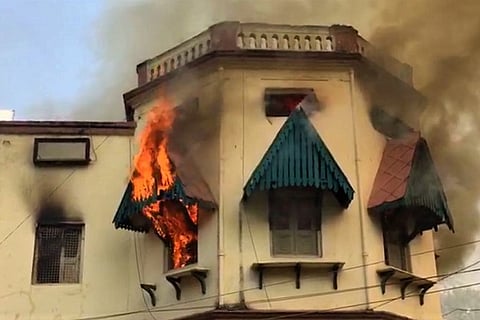 Fire breaks out at RTA office in Hyderabad, parts of heritage building gutted