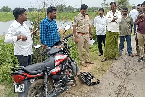 Police at the scene of crime