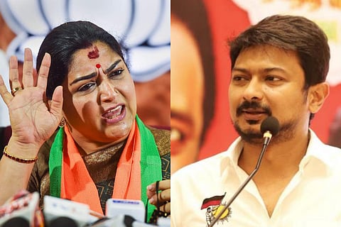 BJP's Khushboo and DMK's Udhayanidhi Stalin