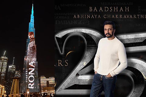 Tribute to Kichcha Sudeep at the Burj Khalifa