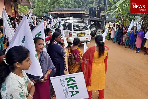Farmers protest in Angel Valley