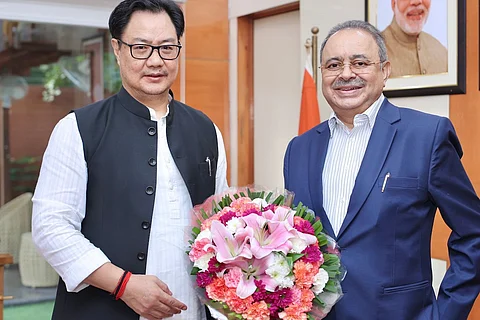 Kiren Rijiju with Ritu Raj Awasthi