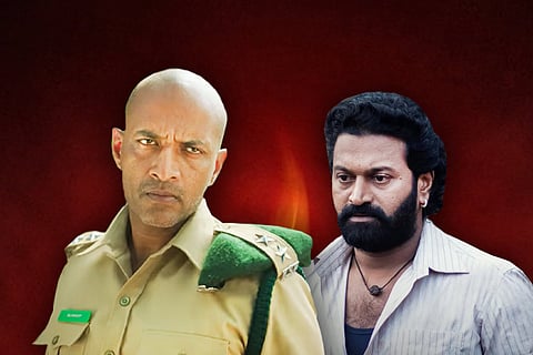 Actors Kishore and Rishab Shetty