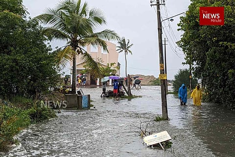 Water inundated area in Veliyethamparambu, Nayarambalam