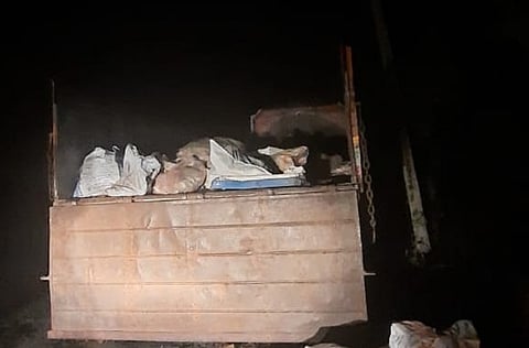 truck with plastic waste in Kodagu
