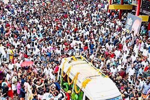 Funeral procession of CPI(M) leader Kodiyeri Balakrishnan
