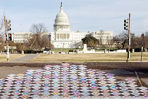 Kolams drawn in US and India to kickoff Biden-Harris inauguration ceremony