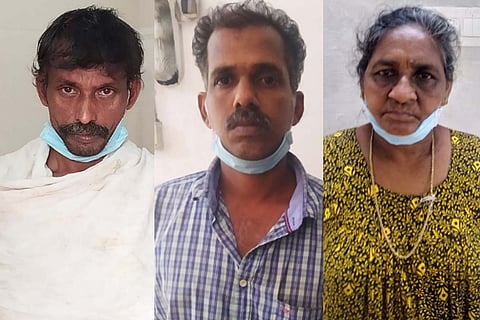 Accused Mohammed Shafi, Manoj and Omana