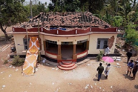 In pictures: Damage wrought by Kollam Temple fire on buildings around the temple complex
