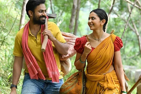 Vaishnav Tej and Rakul Preet from Konda Polam