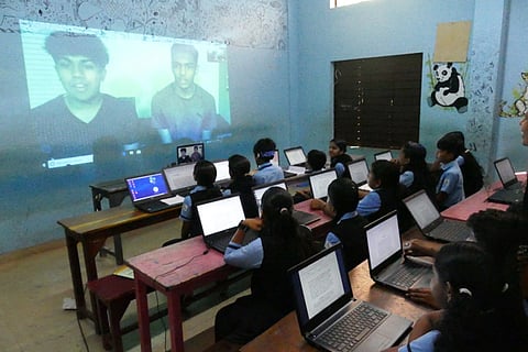 New project in Kerala lets government school kids interact with Texas students
