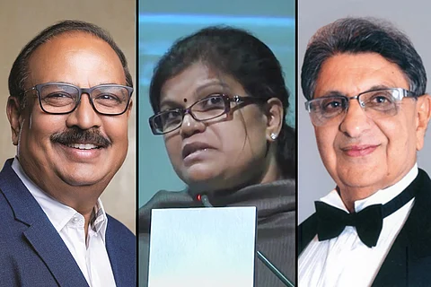 Krishna Ella, Suchitra Ella and Cyrus Poonawalla
