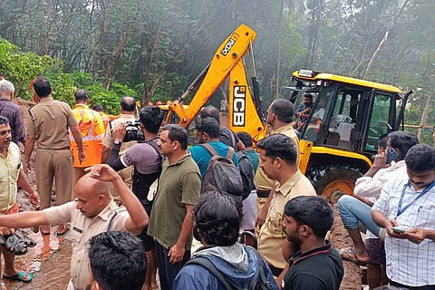 Landslide occured at Kudayathoor near Thodupuzha in Kerala