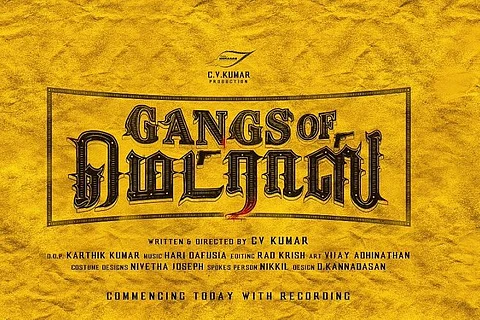 Producer Kumar is ready with his new directorial: 'Gangs of Madras'