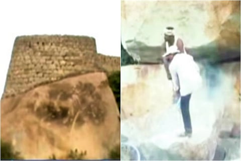 Unable to find 'treasure' at Kurnool fort, Andhra mining dept exits excavation work